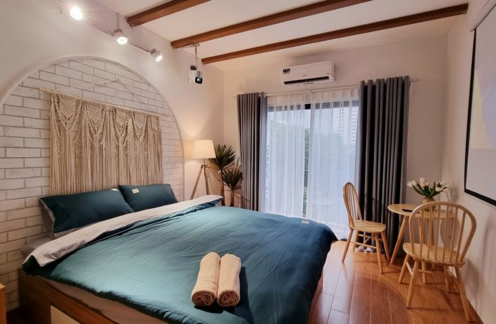 Boho 02- Máy chiếu Netflix, Bếp riêng, ban công xinh KDT503