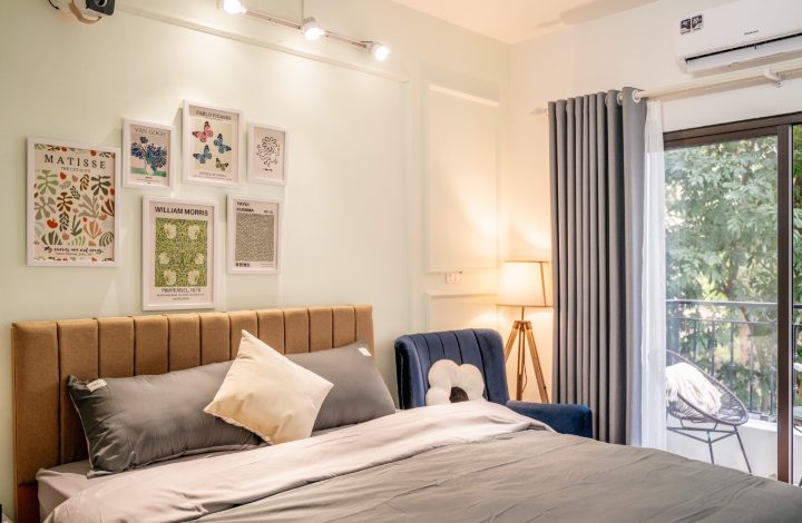Mozalisa Room- 203 KDT- Máy chiếu Netflix, Bếp, Khép kín